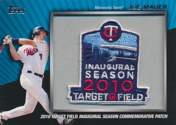 2010 Topps - Manufactured Commemorative Patch #MCP99 Joe Mauer Front