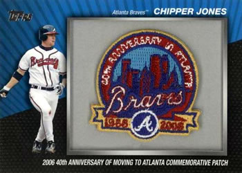 2010 Topps - Manufactured Commemorative Patch #MCP-37 Chipper Jones Front