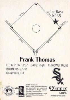 1998 Kenner Starting Lineup Cards Classic Doubles #546416 Frank Thomas Back