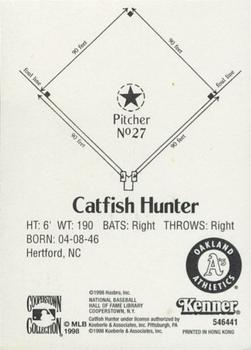 1998 Kenner Starting Lineup Cards Classic Doubles #NNO Catfish Hunter Back