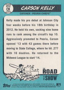 2014 Topps Heritage Minor League - The Road to the Show #RTTS-CK Carson Kelly Back