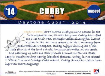 2014 Grandstand Daytona Cubs #NNO Cubby Back