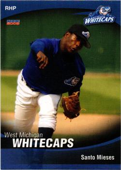 2008 Choice West Michigan Whitecaps #18 Santo Mieses Front