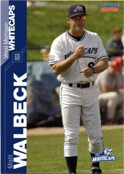2005 Choice West Michigan Whitecaps #27 Matt Walbeck Front