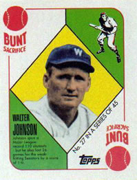 2010 Topps - 1951 Red Back #27 Walter Johnson Front
