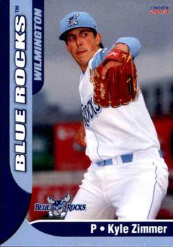 2013 Choice Wilmington Blue Rocks #1 Kyle Zimmer Front