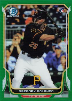 2014 Bowman Chrome - Green Refractor #14 Gregory Polanco Front