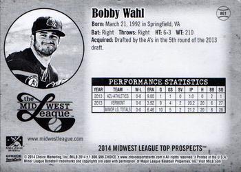 2014 Choice Midwest League Top Prospects #01 Bobby Wahl Back