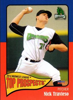 2014 Choice Midwest League Top Prospects #11 Nick Travieso Front