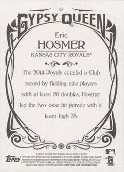 2015 Topps Gypsy Queen #67 Eric Hosmer Back