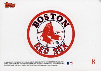 2002 Topps - Team Logo Stickers #NNO Boston Red Sox Front