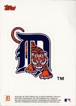 2002 Topps - Team Logo Stickers #NNO Detroit Tigers Front