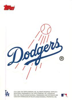2002 Topps - Team Logo Stickers #NNO Los Angeles Dodgers Front