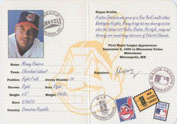 1997 Pinnacle - Passport to the Majors #16 Manny Ramirez Front