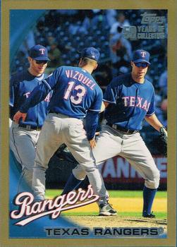 2010 Topps - Gold #5 Texas Rangers Front