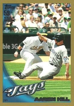 2010 Topps - Gold #557 Aaron Hill Front