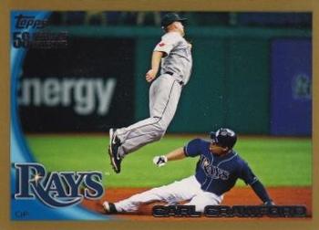 2010 Topps - Gold #95 Carl Crawford Front