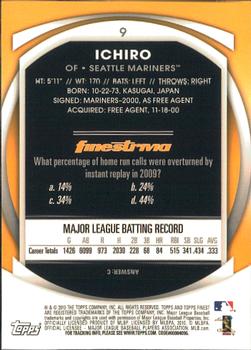 2010 Finest #9 Ichiro Back