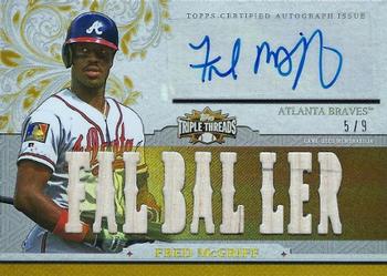 2014 Topps Triple Threads - Relic Autographs Gold #TTAR-FM2 Fred McGriff Front