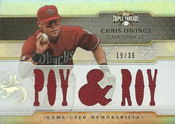 2014 Topps Triple Threads - Relics #TTR-CO3 Chris Owings Front