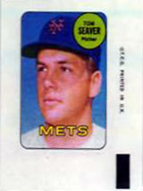 1969 Topps - Decals #NNO Tom Seaver Front