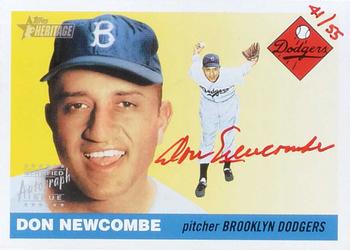 2004 Topps Heritage - Real One Autographs Red Ink #RO-DN Don Newcombe Front