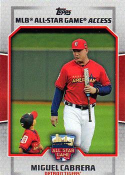 2014 Topps Update - All Star Access #ASA-MCA Miguel Cabrera Front