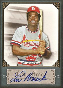 2006 Fleer Greats of the Game - Autographs #59 Lou Brock Front