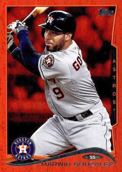 2014 Topps Update - Red Foil #US-317 Marwin Gonzalez Front