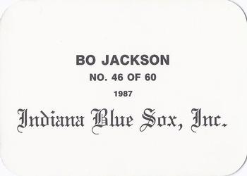 1987 Indiana Blue Sox (unlicensed) #46 Bo Jackson Back