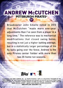2014 Topps Update - Power Players #PPA-AM Andrew McCutchen Back