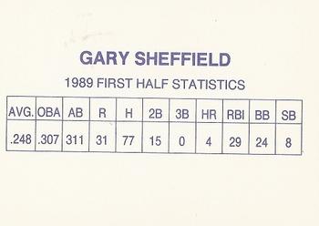 1989 Black and Silver (unlicensed) #NNO Gary Sheffield Back