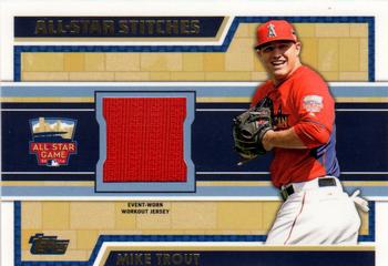 2014 Topps Update - All-Star Stitches #ASR-MT Mike Trout Front