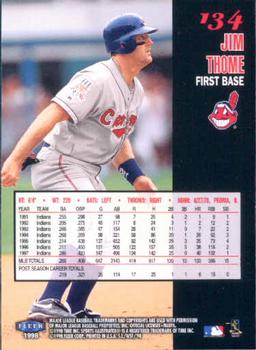 1998 Sports Illustrated World Series Fever #134 Jim Thome Back