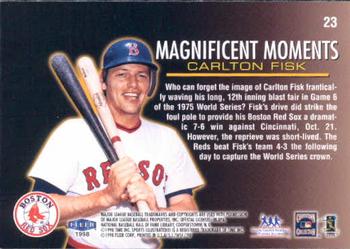 1998 Sports Illustrated World Series Fever #23 Carlton Fisk Back