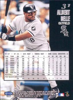 1998 Sports Illustrated World Series Fever #31 Albert Belle Back