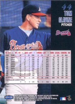 1998 Sports Illustrated World Series Fever #44 Tom Glavine Back
