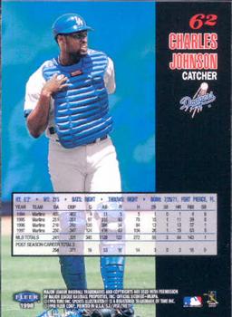 1998 Sports Illustrated World Series Fever #62 Charles Johnson Back