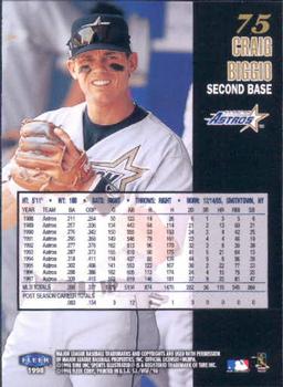 1998 Sports Illustrated World Series Fever #75 Craig Biggio Back