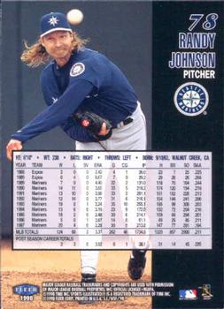 1998 Sports Illustrated World Series Fever #78 Randy Johnson Back