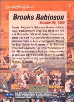 1998 Sports Illustrated World Series Fever #7 Brooks Robinson Back