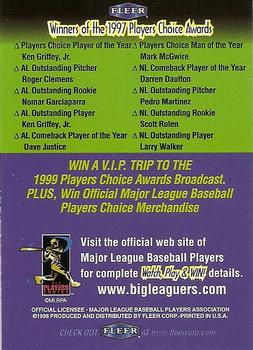 1998 Sports Illustrated World Series Fever #NNO Watch, Play & Win Back