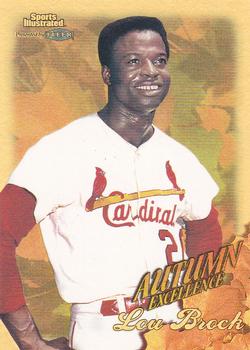 1998 Sports Illustrated World Series Fever - Autumn Excellence Gold #6 AEG Lou Brock Front
