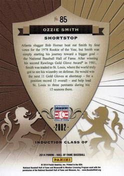 2014 Panini Hall of Fame 75th Year Anniversary - Crusades #85 Ozzie Smith Back