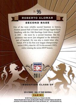 2014 Panini Hall of Fame 75th Year Anniversary - Crusades #95 Roberto Alomar Back