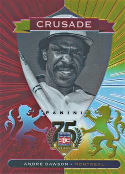 2014 Panini Hall of Fame 75th Year Anniversary - Crusades Red #94 Andre Dawson Front