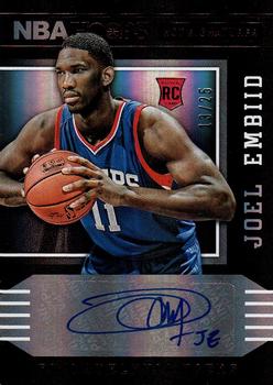 2014-15 Hoops - Red Hot Signatures #68 Joel Embiid Front