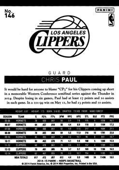 2014-15 Hoops - Gold #146 Chris Paul Back