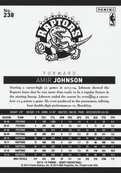2014-15 Hoops - Gold #238 Amir Johnson Back