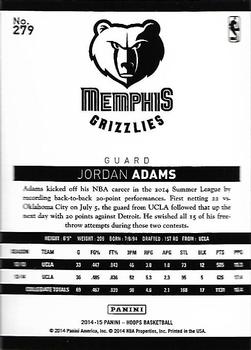 2014-15 Hoops - Silver #279 Jordan Adams Back